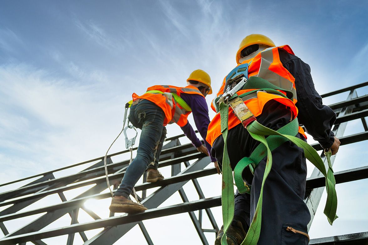 safety body construction, working at height equipment. fall arre
